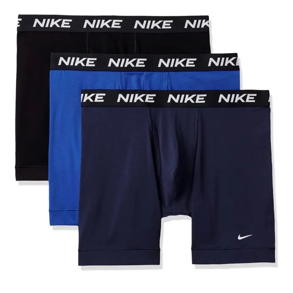 Nike Men's All Day Cotton Stretch Boxer Brief - 3-pack size 2XL ALL BLACK